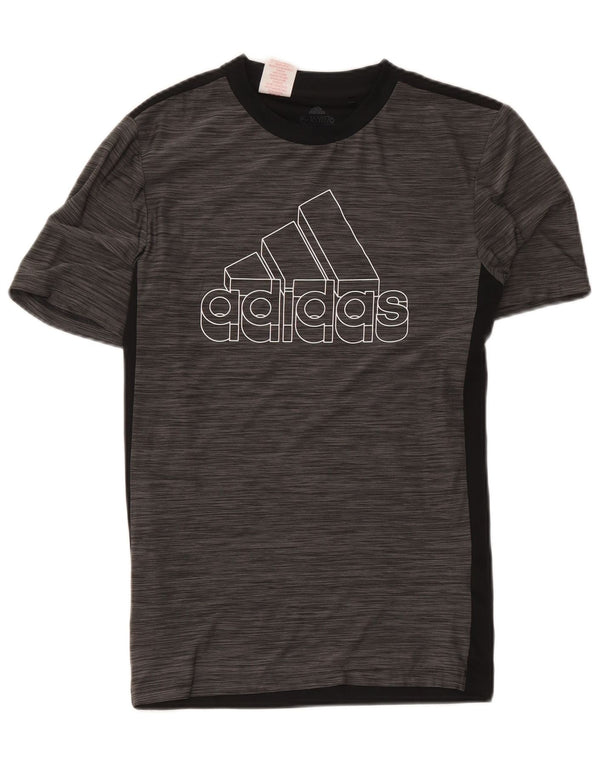 T-shirt grafica Adidas Aeroready da ragazzo, 15-16 anni, colore grigio