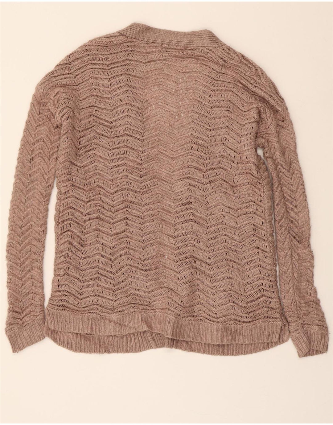 MOSSIMO Womens Open Cardigan Sweater UK 14 Large Beige Vintage Mossimo and Second-Hand Mossimo from Messina Hembry 