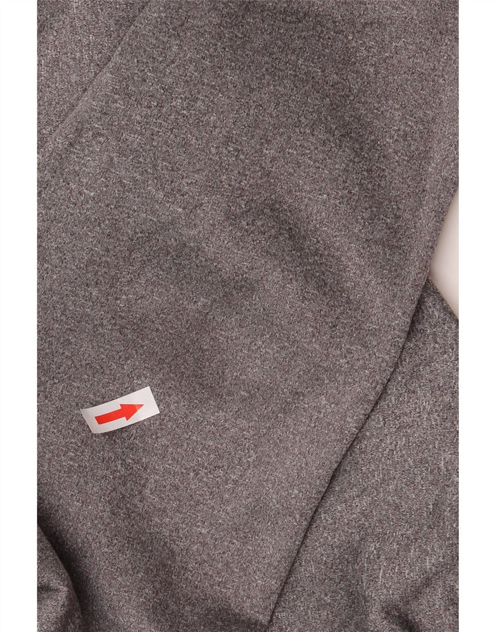 Felpa con cappuccio con zip grafica Under Armour da uomo Cold Gear piccola grigia