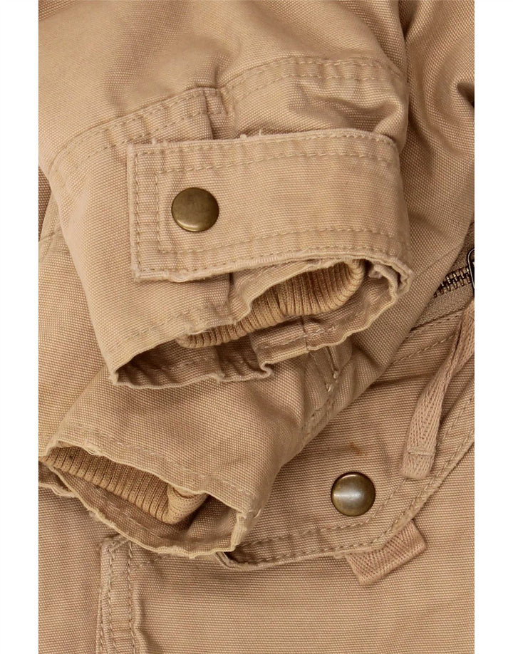 Giacca parka oversize con cappuccio da donna Marks & Spencer UK 10 piccola Beige