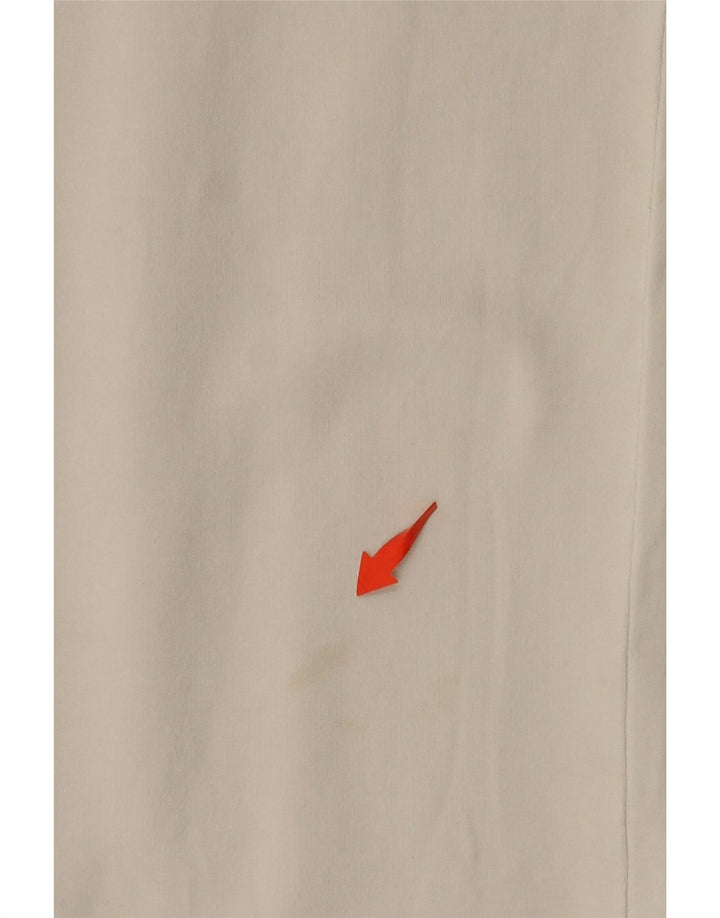 Pantaloni da tuta da donna TRUSSARDI UK 14 cotone bianco sporco medio