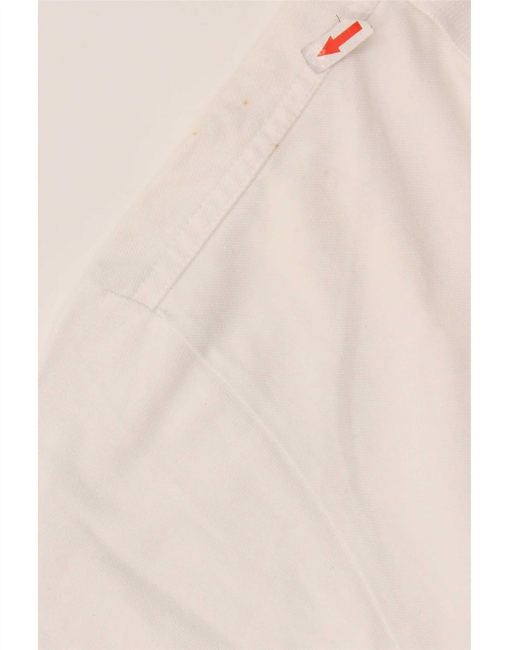 Polo Kappa Uomo Large Bianca In Cotone