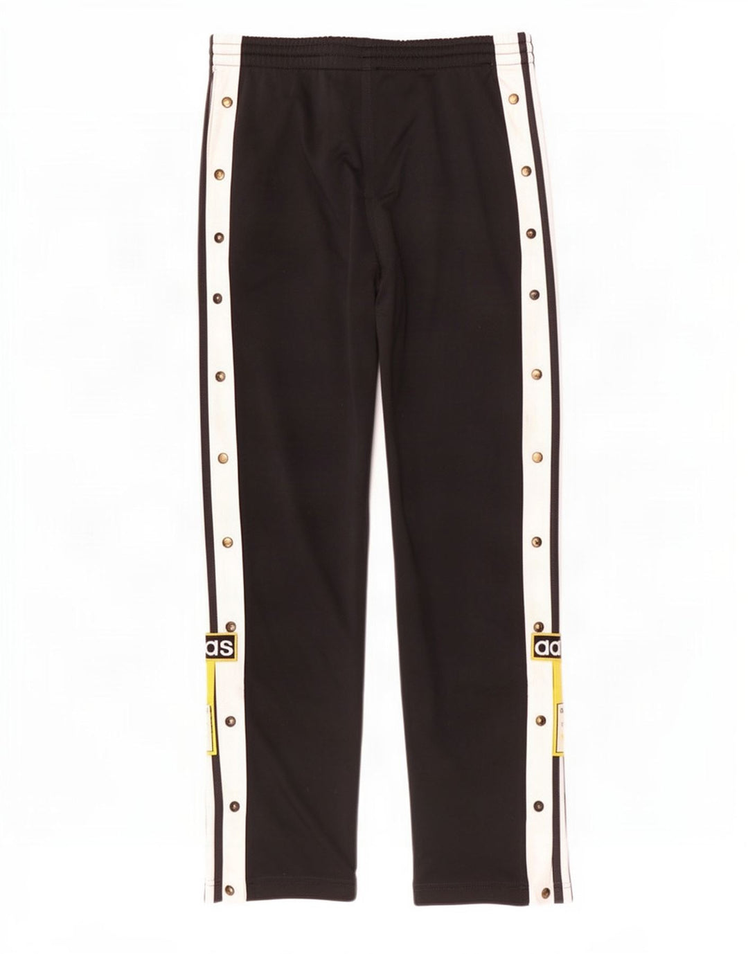 Pantaloni da tuta grafica da uomo Adidas, poliestere color block medio nero
