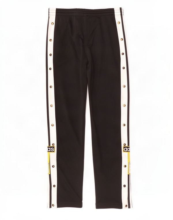 Pantaloni da tuta grafica da uomo Adidas, poliestere color block medio nero