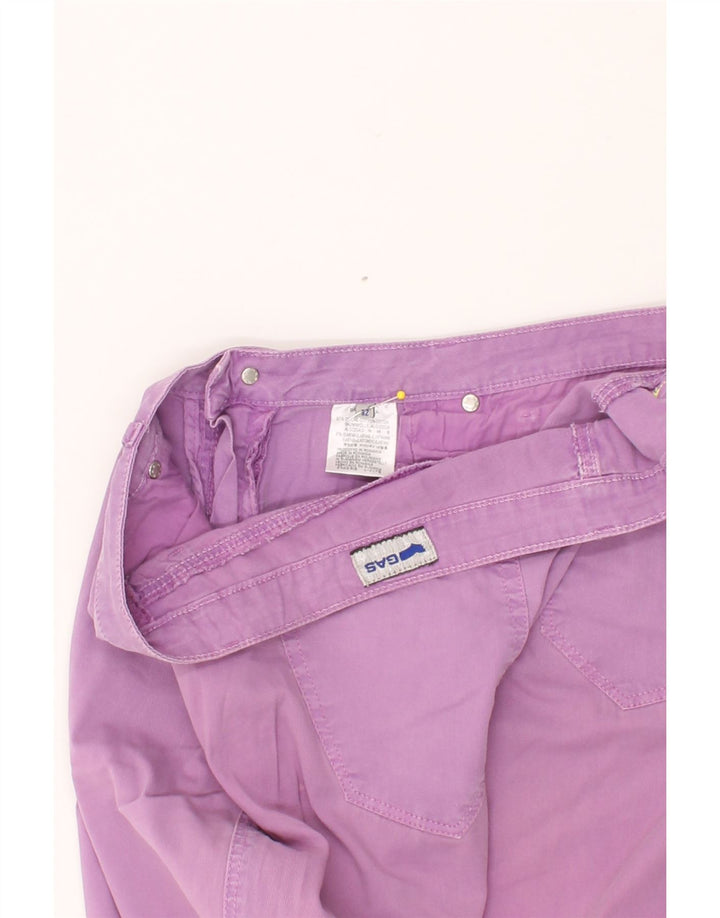 GAS Womens Bermuda Shorts W32 Large Purple Cotton Vintage Gas and Second-Hand Gas from Messina Hembry 