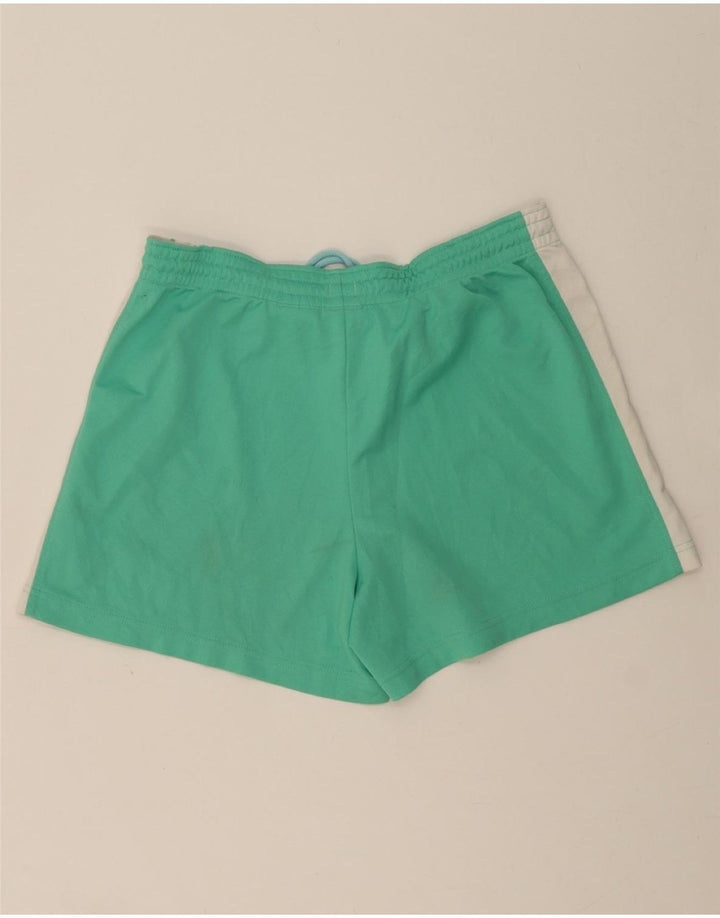 NIKE Womens Sport Shorts US 8/10 Medium  Green Colourblock Polyester Vintage Nike and Second-Hand Nike from Messina Hembry 