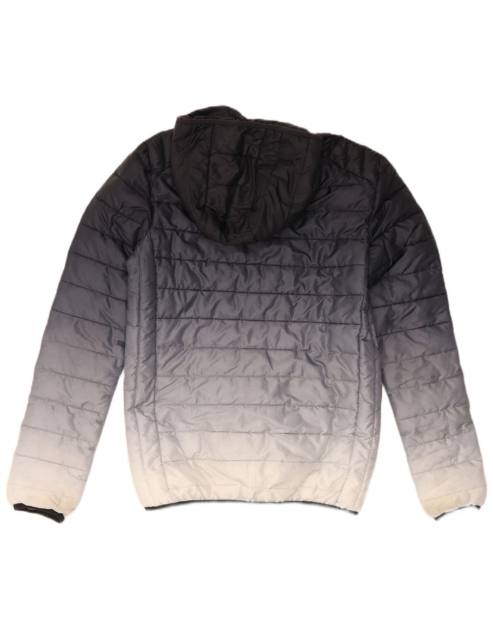 ELLESSE Giacca imbottita con cappuccio da uomo UK 34 XS Poliestere color block blu navy