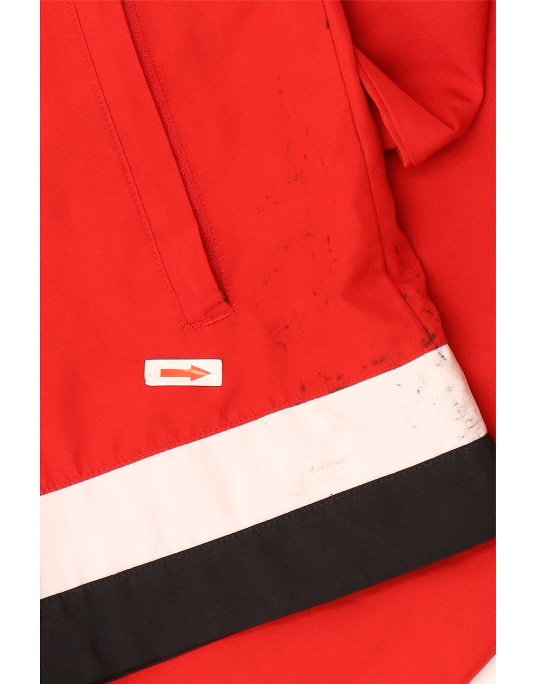 Giacca da tuta da uomo Adidas TSV Loccum piccola rossa in poliestere color block