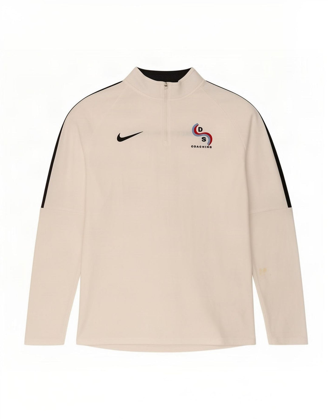 Nike - Maglia da tuta pullover con zip e collo grafico da uomo, grande, colore bianco