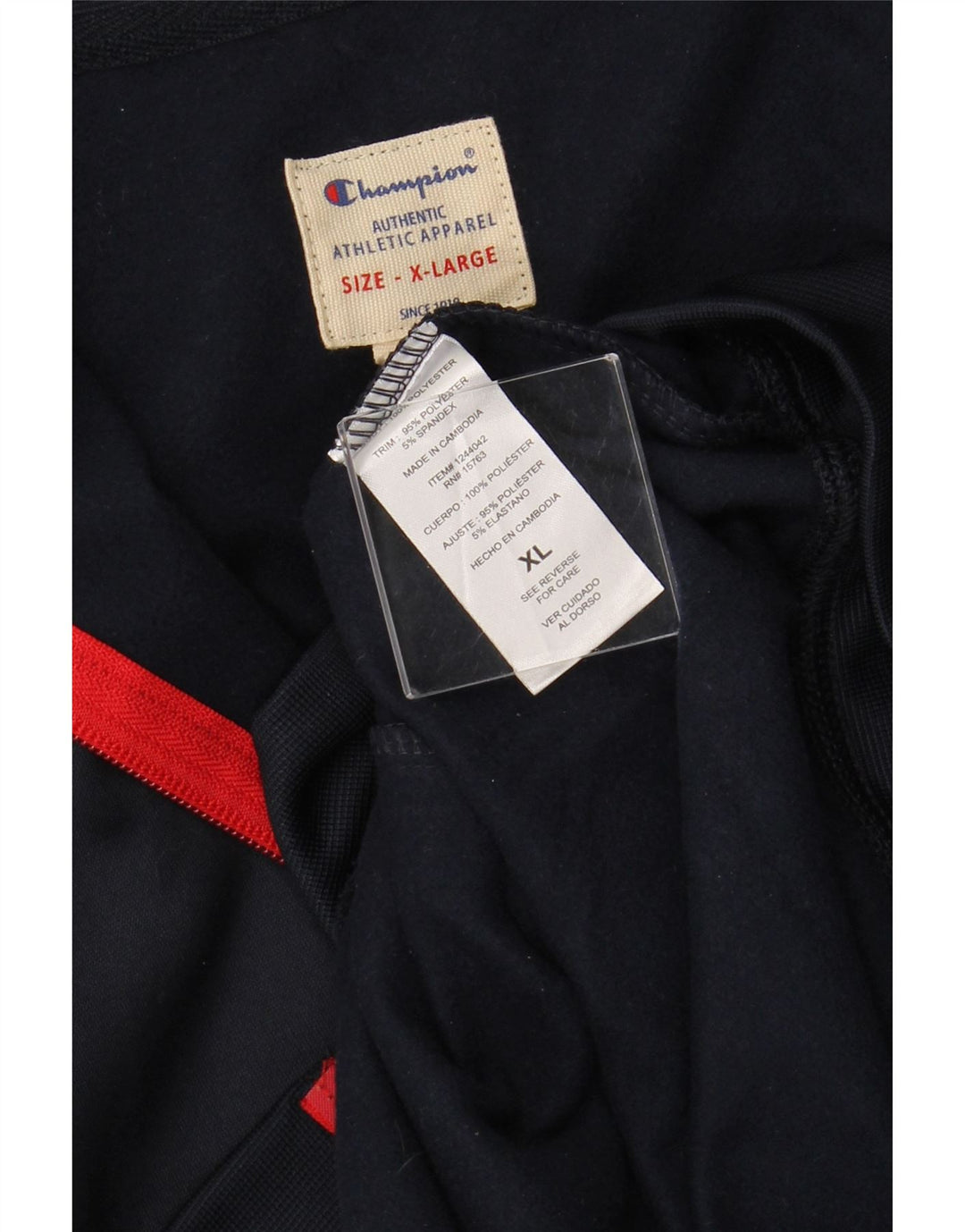 Giacca da tuta da uomo CHAMPION XL Poliestere color block blu navy
