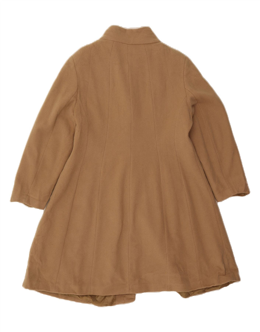 LAURA ASHLEY Womens Overcoat UK 18 XL Beige Wool Vintage Laura Ashley and Second-Hand Laura Ashley from Messina Hembry 
