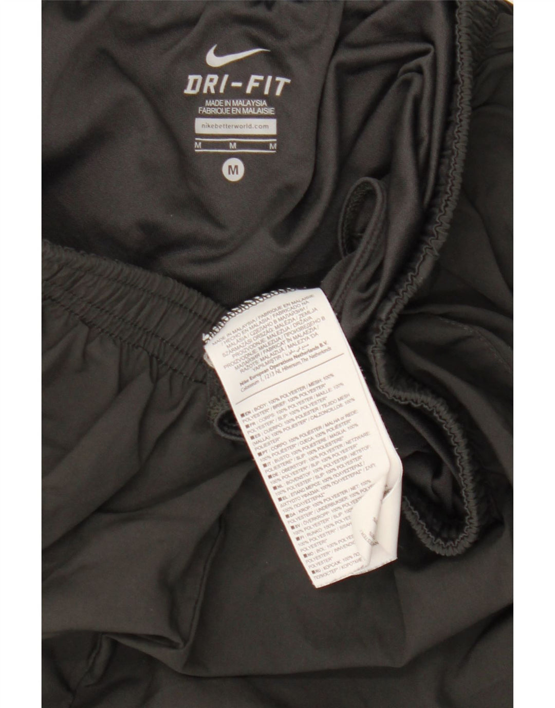 Pantaloncini sportivi Nike Dri Fit da uomo, colore nero medio, in poliestere color block