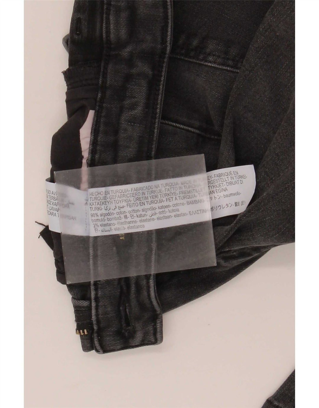 Jeans svasati da donna Massimo Dutti EU 34 2XS W24 L24 Cotone grigio