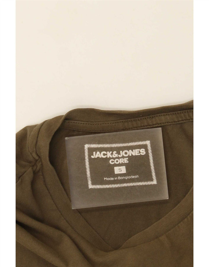 T-shirt grafica da uomo Jack & Jones Top Small Cachi