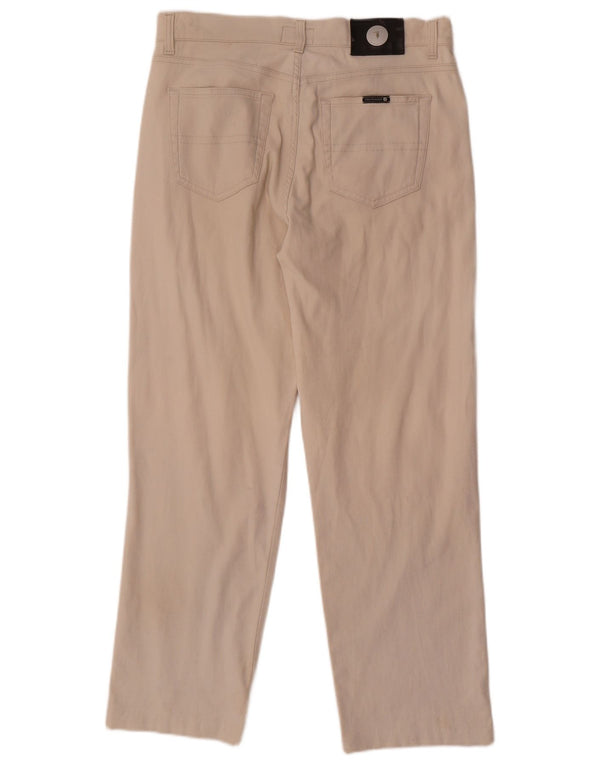 Pantaloni Casual Dritti Uomo Trussardi W32 L30 Cotone Beige
