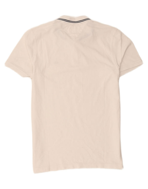 Polo slim fit da uomo Tommy Hilfiger 2XL cotone a righe bianche