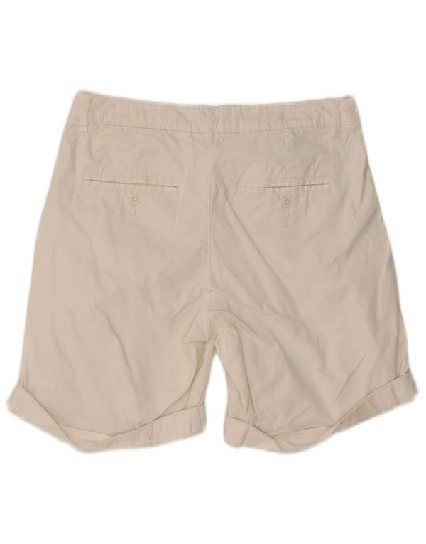 Pantaloncini chino da donna Benetton UK 10 piccoli W30 cotone bianco