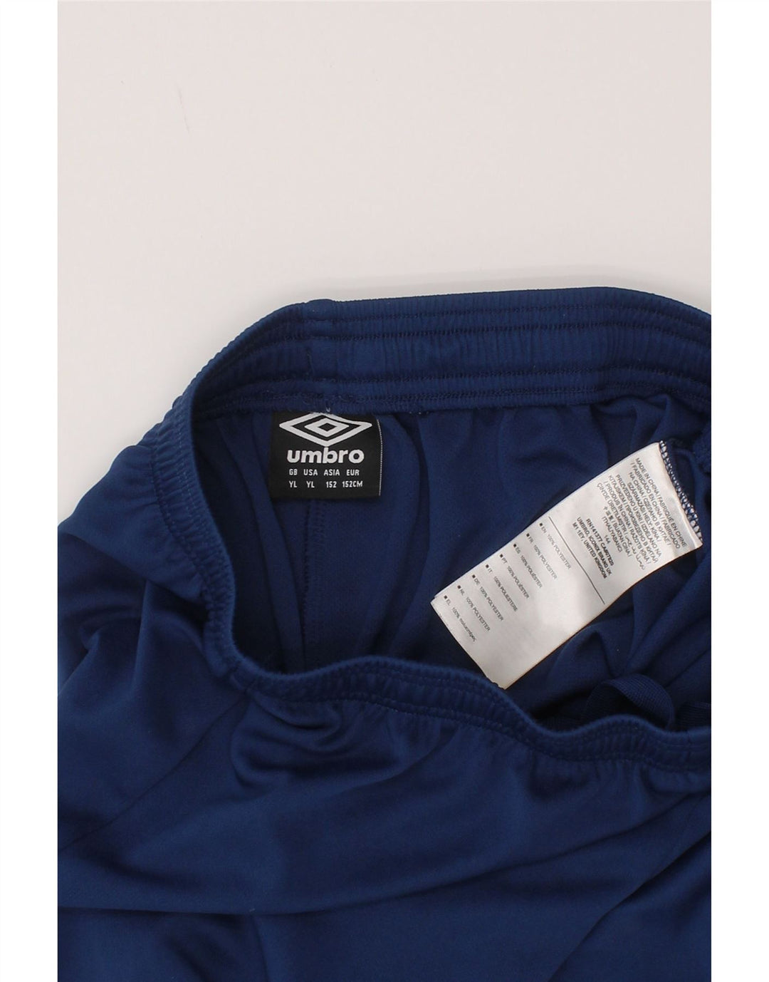 Pantaloncini sportivi da bambino Umbro 11-12 anni Large in poliestere blu navy