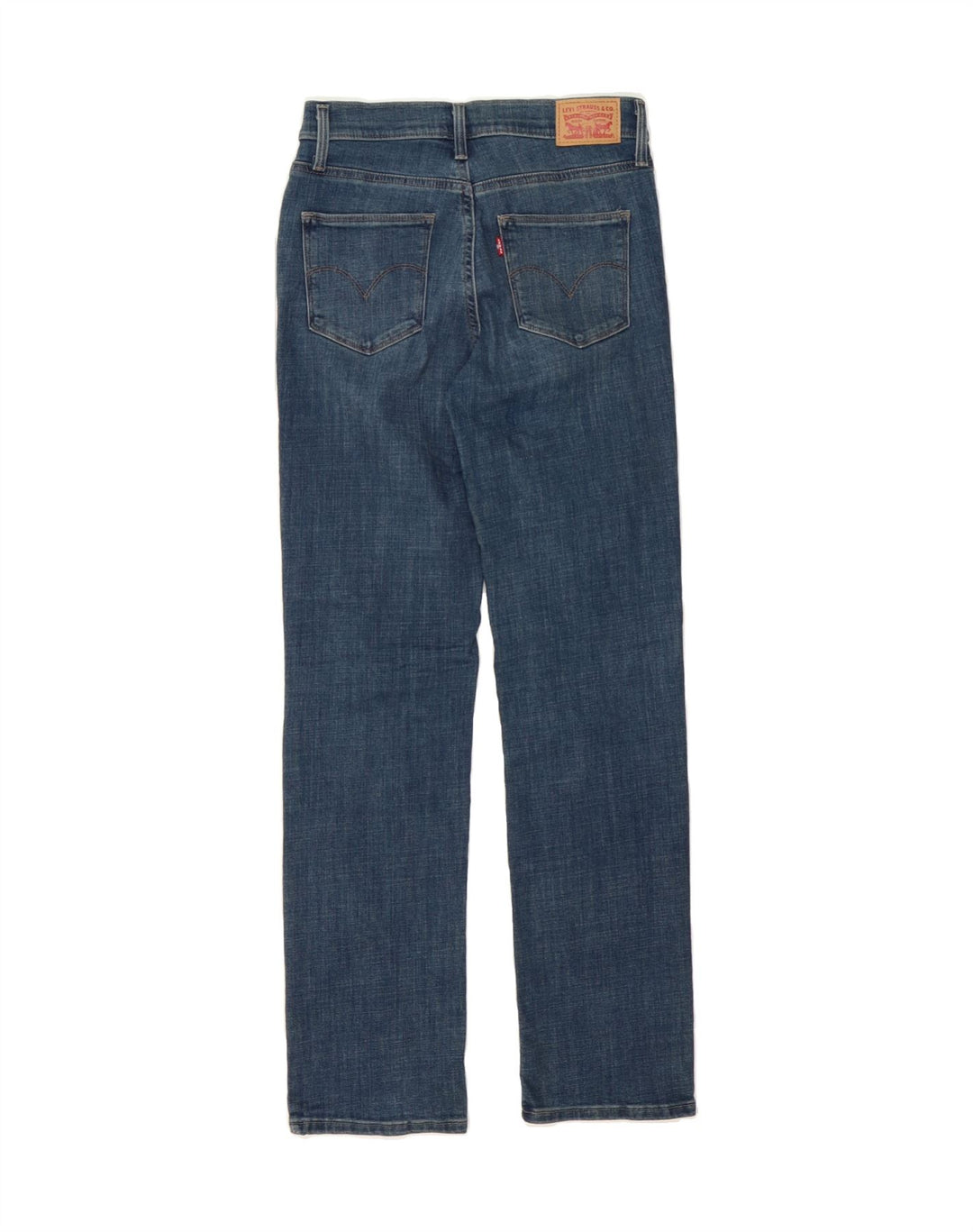 LEVI'S Womens Slimming Straight Jeans W27 L30 Blue Cotton Vintage Levi's and Second-Hand Levi's from Messina Hembry 