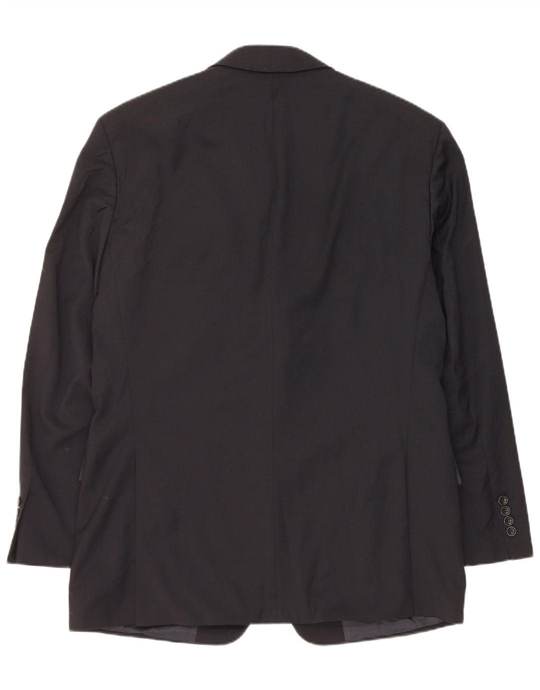 Giacca blazer da uomo a 3 bottoni Hugo Boss EU 50 grande lana vergine blu navy