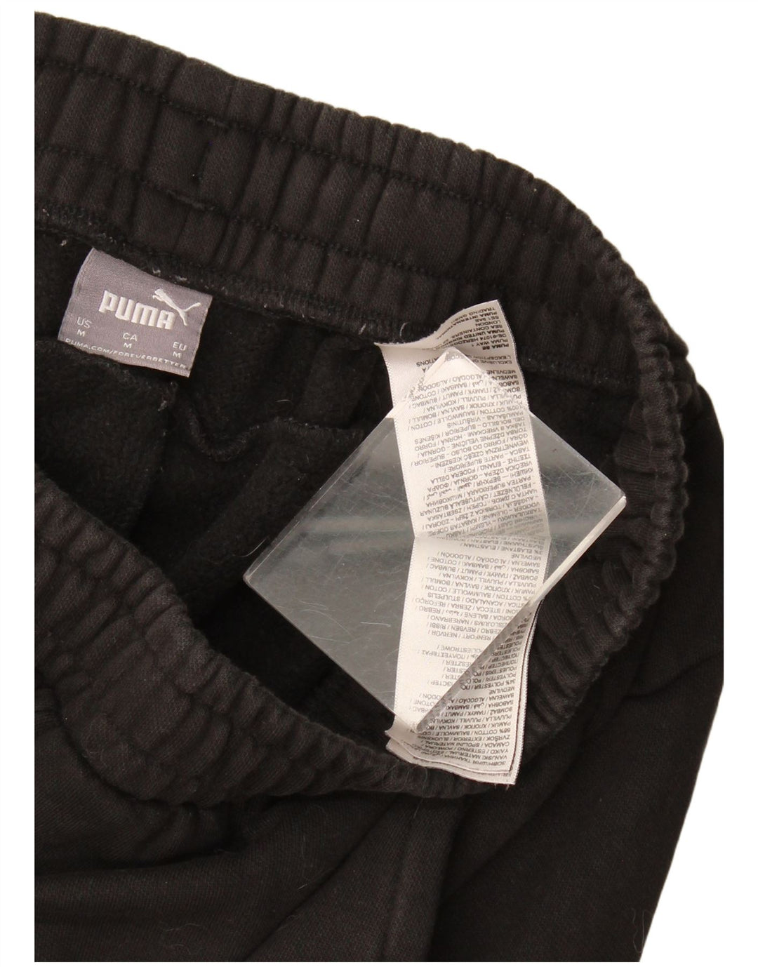 Pantaloni da tuta da donna Puma Joggers UK 12 Medium Black Cotton