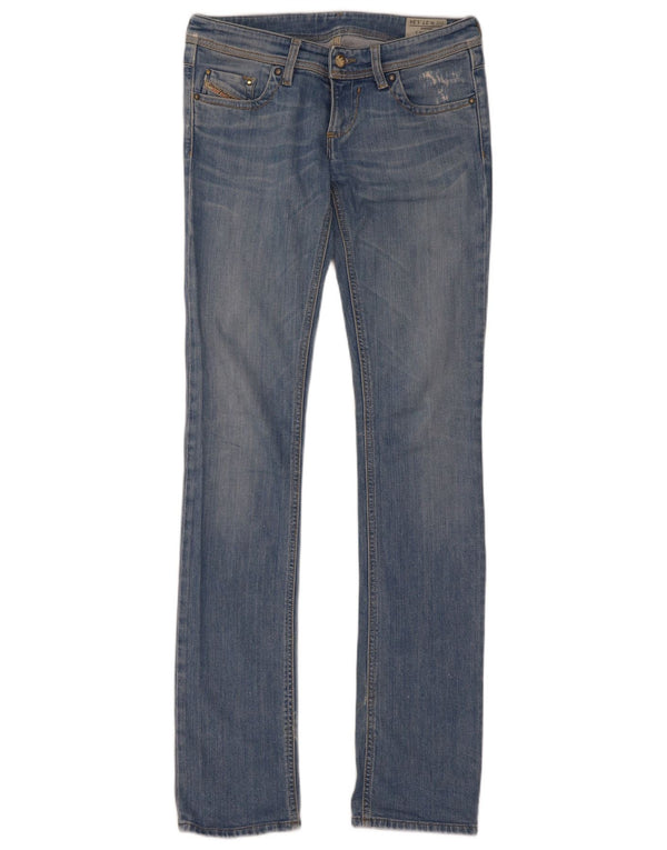 Jeans dritti slim Lowky da donna Diesel W27 L34 cotone blu