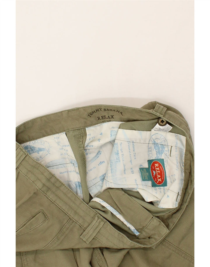 TOMMY BAHAMA Pantaloncini cargo da uomo dalla vestibilità comoda W33 Tencel medio kaki