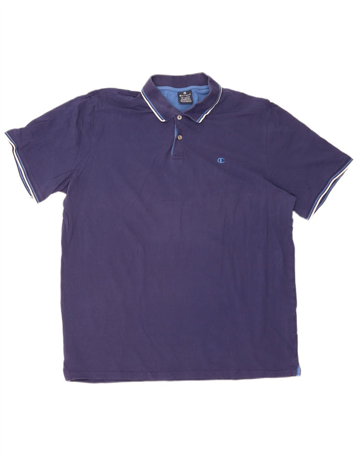 Polo da uomo CHAMPION 4XL in cotone blu navy