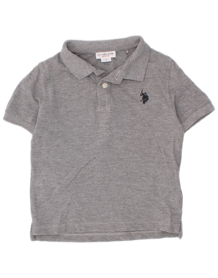 Polo Assn. Camicia Bambino 2-3 Anni Cotone Grigio