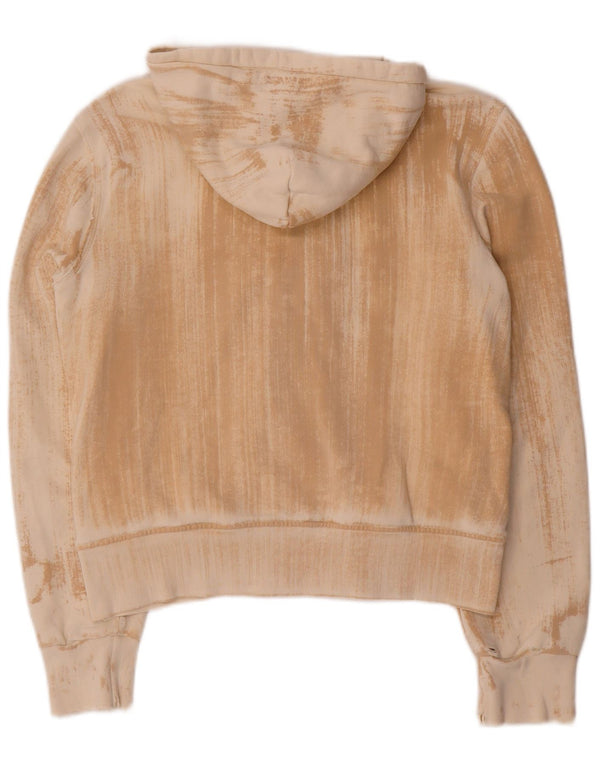 Maglione cardigan con cappuccio grafico da donna Gas UK 14 Beige medio