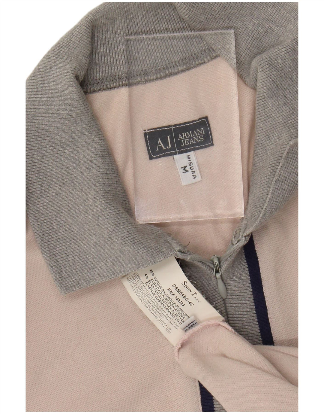 ARMANI JEANS Polo Uomo Cotone Rosa Medio