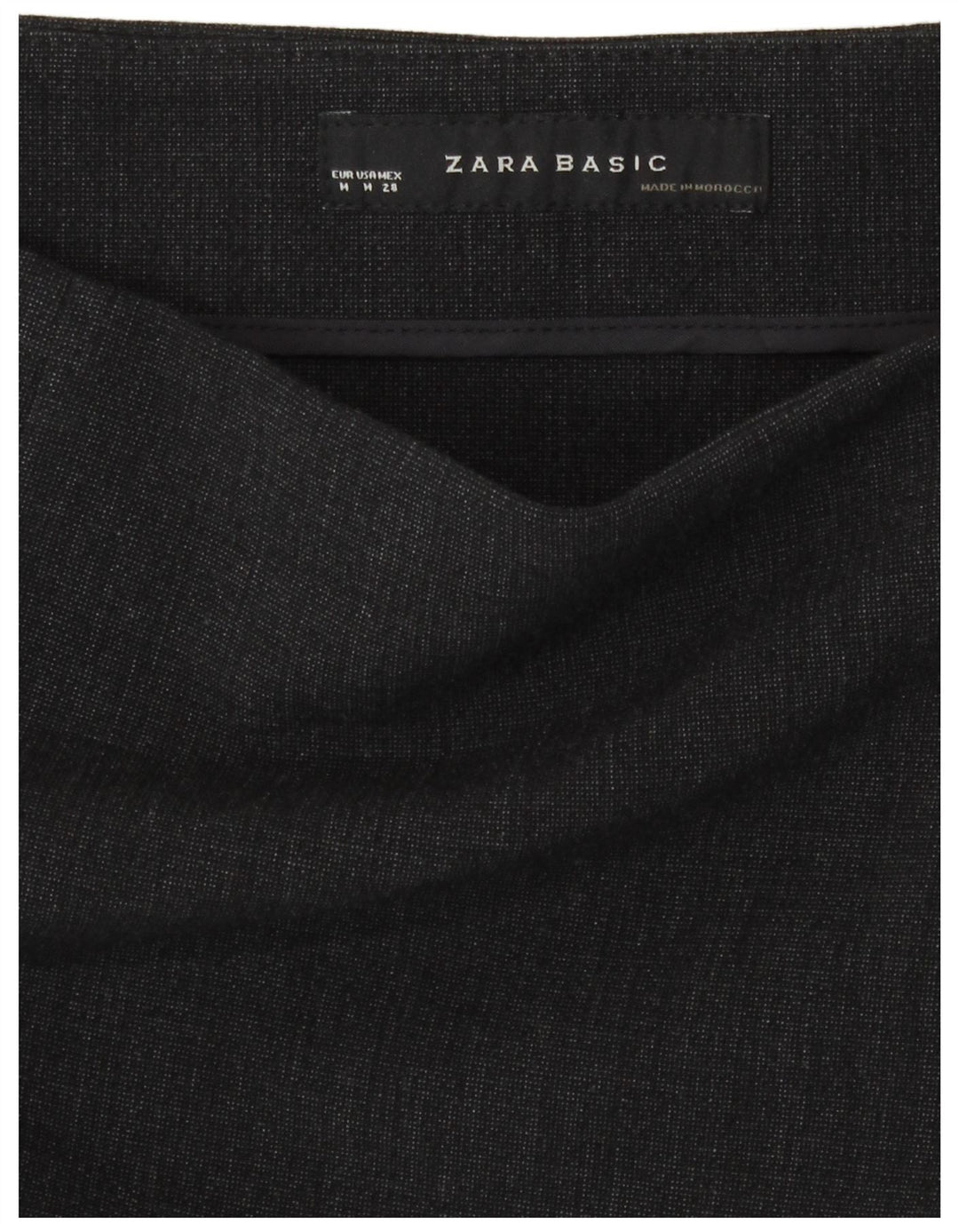 Gonna a tubino da donna Zara media W28 poliestere grigio