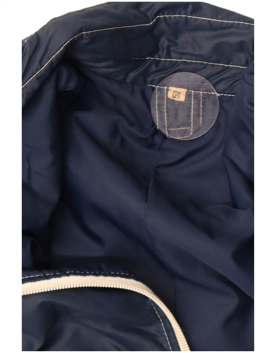 Giubbotto bomber vintage da uomo IT 52 XL Blu navy color block