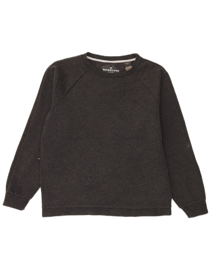 Felpa da uomo Quiksilver Maglione in poliestere chiazzato grigio medio