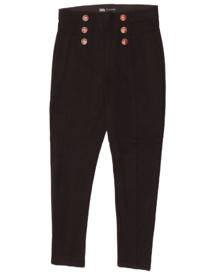 Pantaloni casual slim da donna Zara medi W28 L25 neri