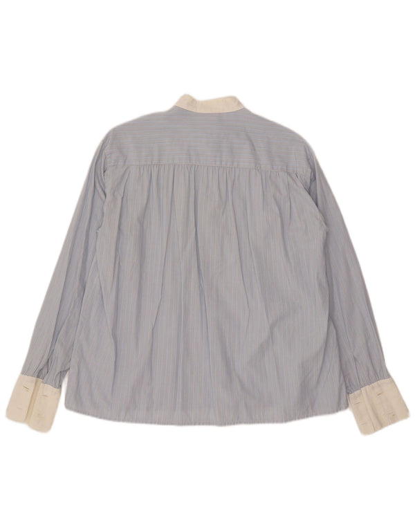 Penny Black Camicia pullover da donna con cravatta sul davanti UK 14 Grande gessato blu