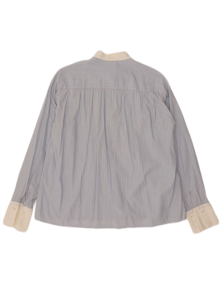 Penny Black Camicia pullover da donna con cravatta sul davanti UK 14 Grande gessato blu