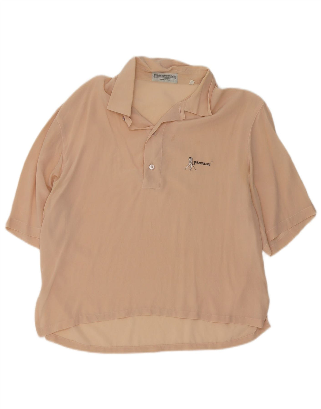 Camicia a maniche corte da uomo Pancaldi & B taglia 15 1/2 39 Beige medio