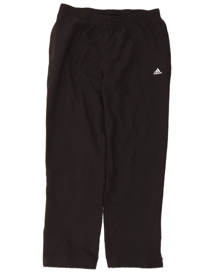 Pantaloni da tuta Adidas Climalite da uomo grandi in poliestere nero