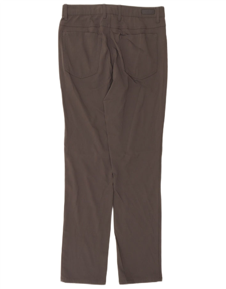 Pantaloni casual dritti da uomo Dkny W30 L32 poliestere grigio