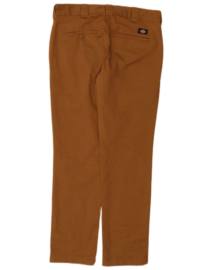 Pantaloni chino slim fit da uomo Dickies W33 L32 poliestere marrone
