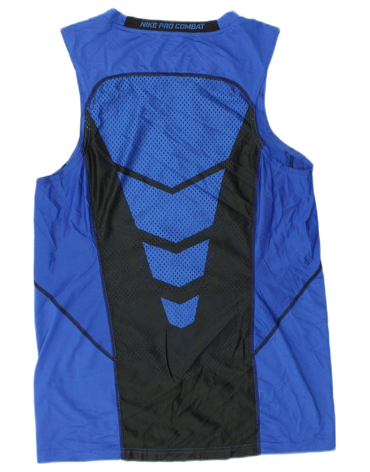 T-shirt grafica da uomo Nike Top in poliestere color block blu medio