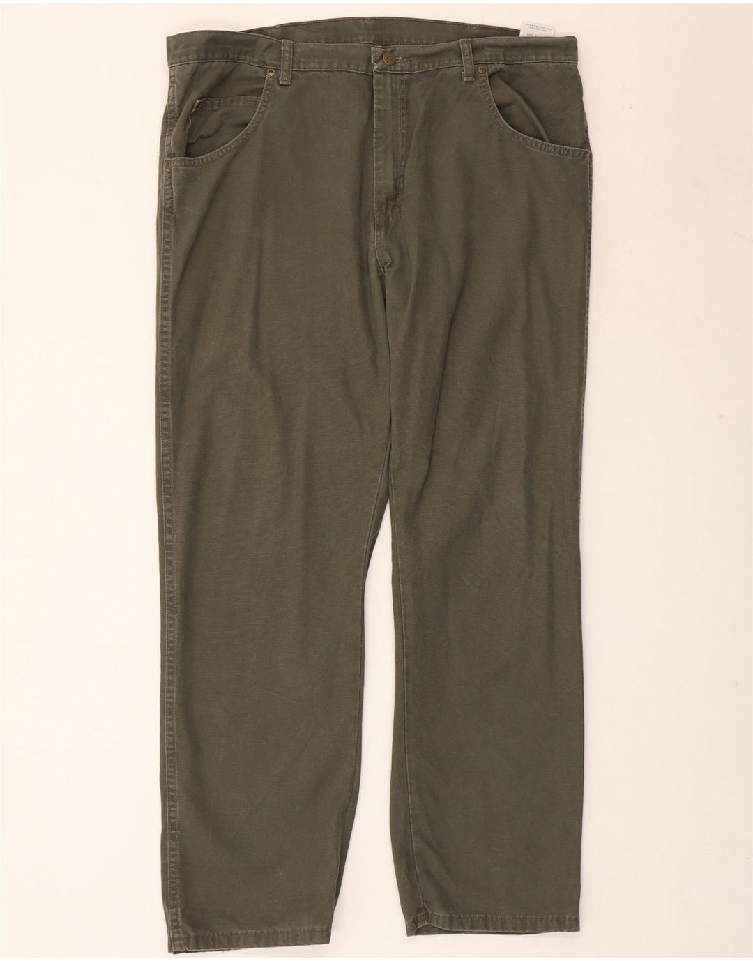 Pantaloni casual dritti da uomo WRANGLER W40 L30 cotone kaki