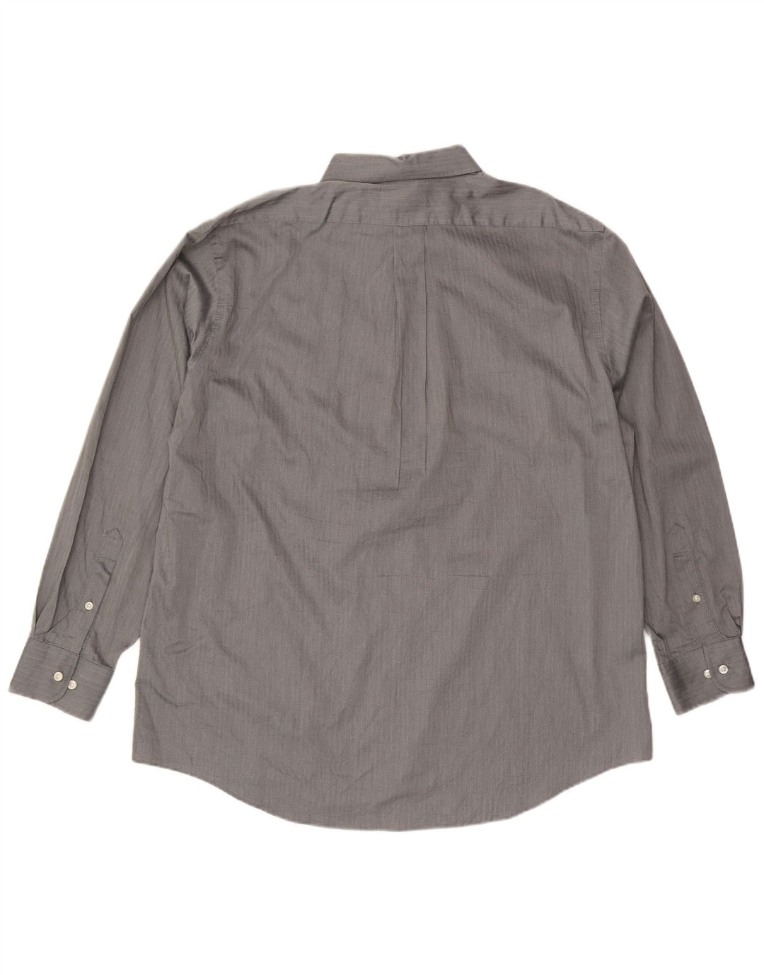 Camicia da uomo vestibilità regolare CHAPS taglia 17 1/2 XL cotone grigio a spina di pesce