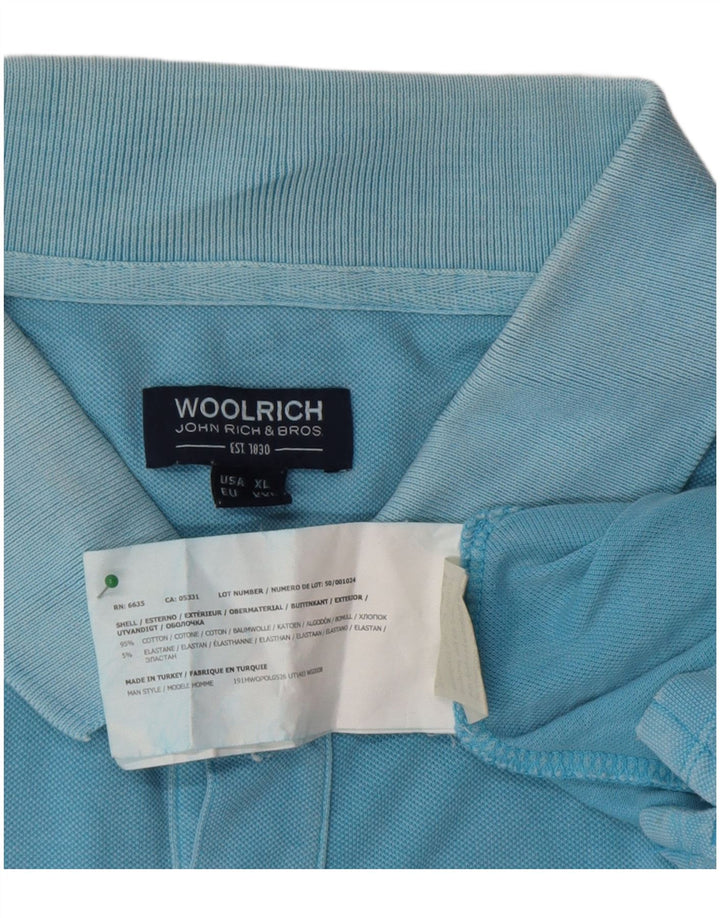 Polo da uomo Woolrich 2XL in cotone blu