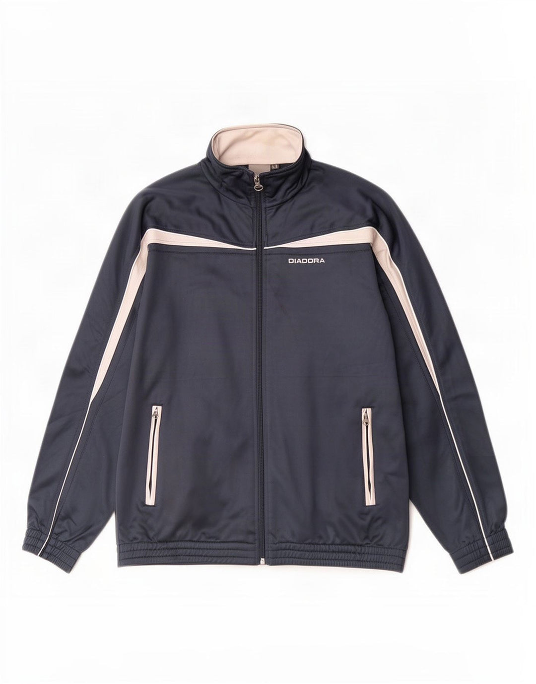 Giacca da tuta da uomo Diadora UK 40 Medium Navy Blue Colourblock