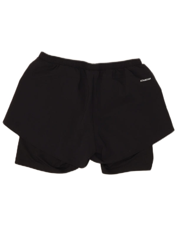 Pantaloncini sportivi Adidas Aeroready da donna UK 8/10 Small Poliestere nero