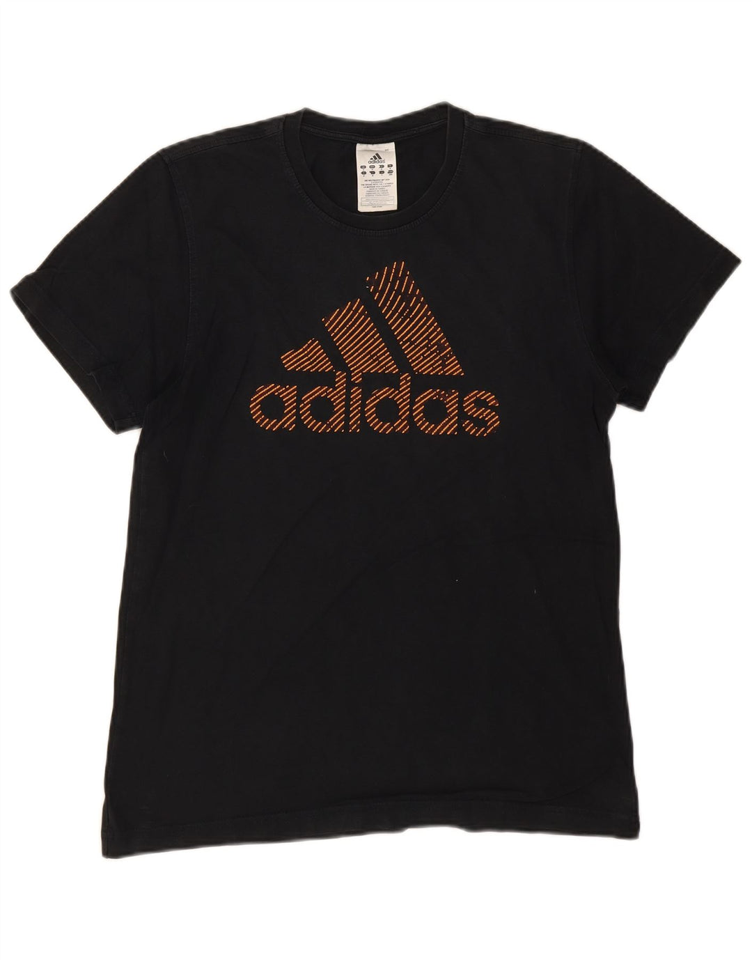 T-shirt grafica da uomo Adidas Top in cotone nero medio