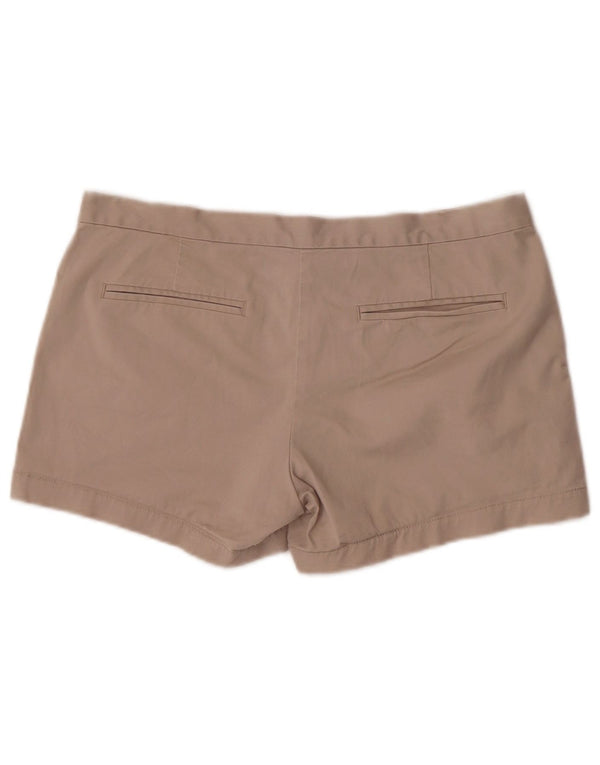Pantaloncini chino a vita bassa da donna Armani Exchange US 8 medi W32 cotone beige