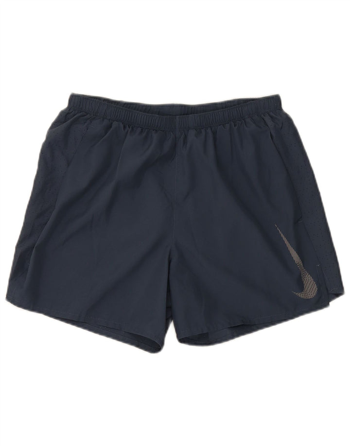 Pantaloncini sportivi Nike Dri Fit da uomo, medio, blu navy, in poliestere